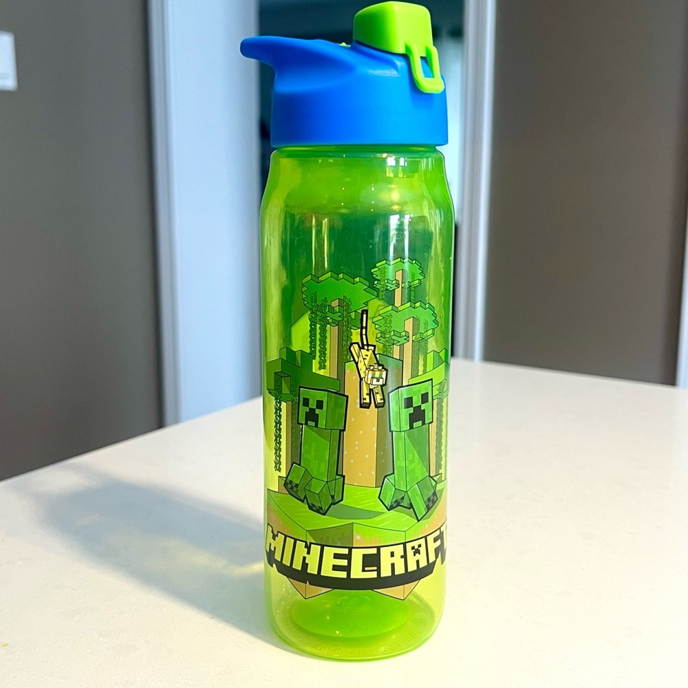 Minecraft 21oz Plastic Water Bottle